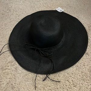 Charlotte Russe Black Sun Hat